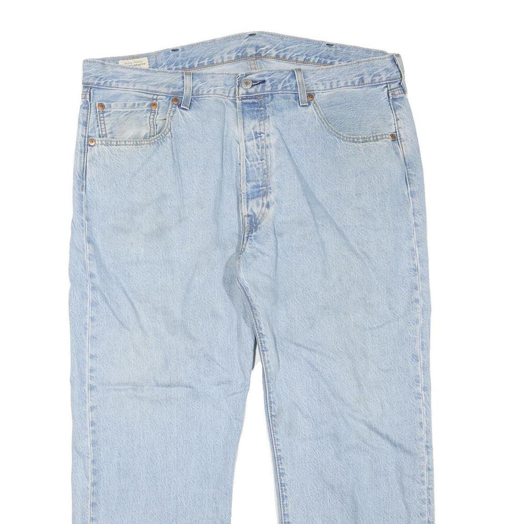 LEVI'S 501 Womens Regular Jeans Denim Light W38 L27 Classic Button Cotton Blend