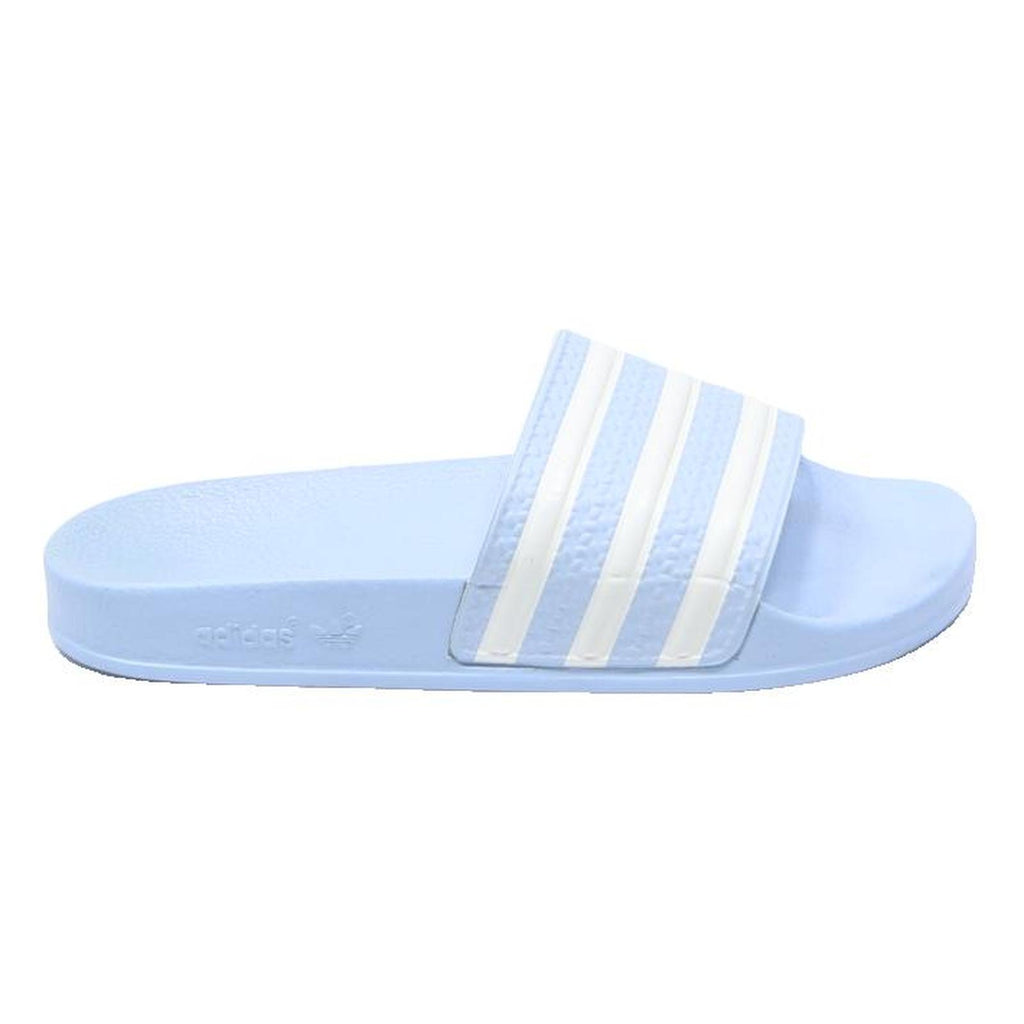 ADIDAS Adilette Womens Slider Sandals Blue & White Synthetic UK 6 Casual Beach