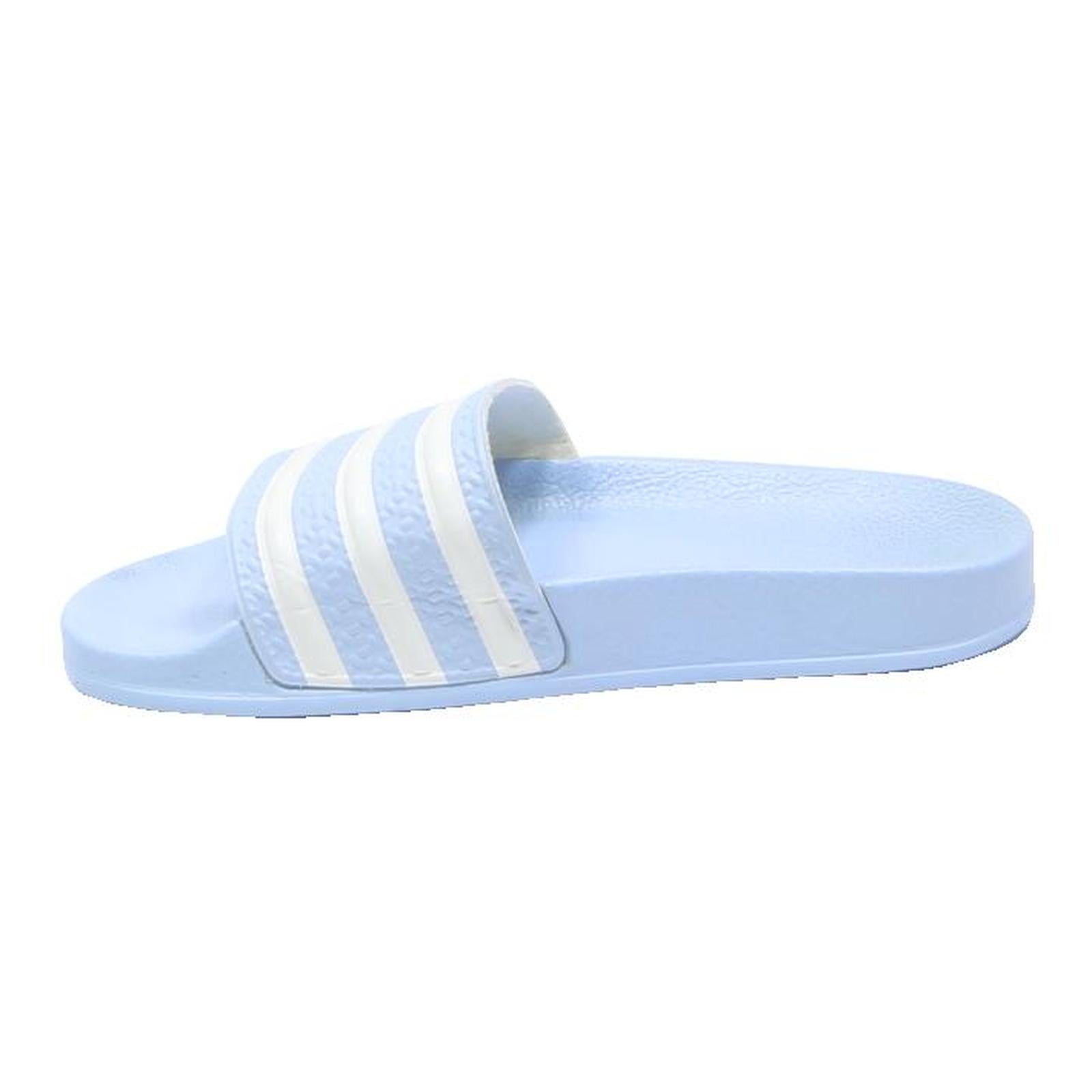 ADIDAS Adilette Womens Slider Sandals Blue & White Synthetic UK 6 Casual Beach