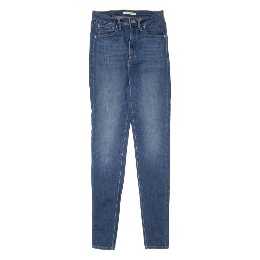 LEVI'S Mile High Womens Jeans Blue Slim Skinny Stone Wash W24 L32