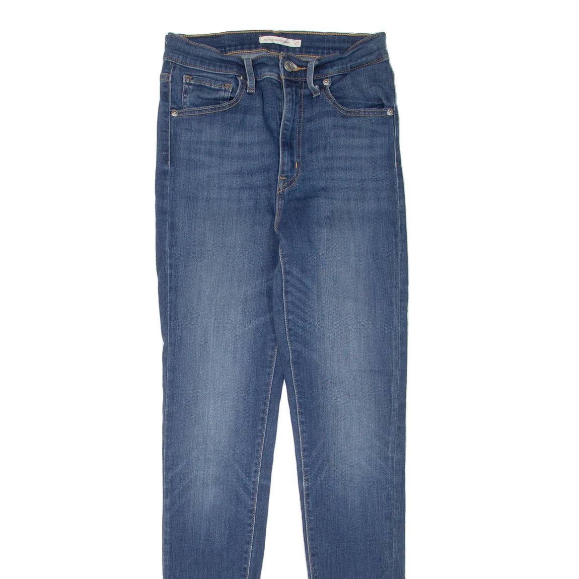 LEVI'S Mile High Womens Jeans Blue Slim Skinny Stone Wash W24 L32