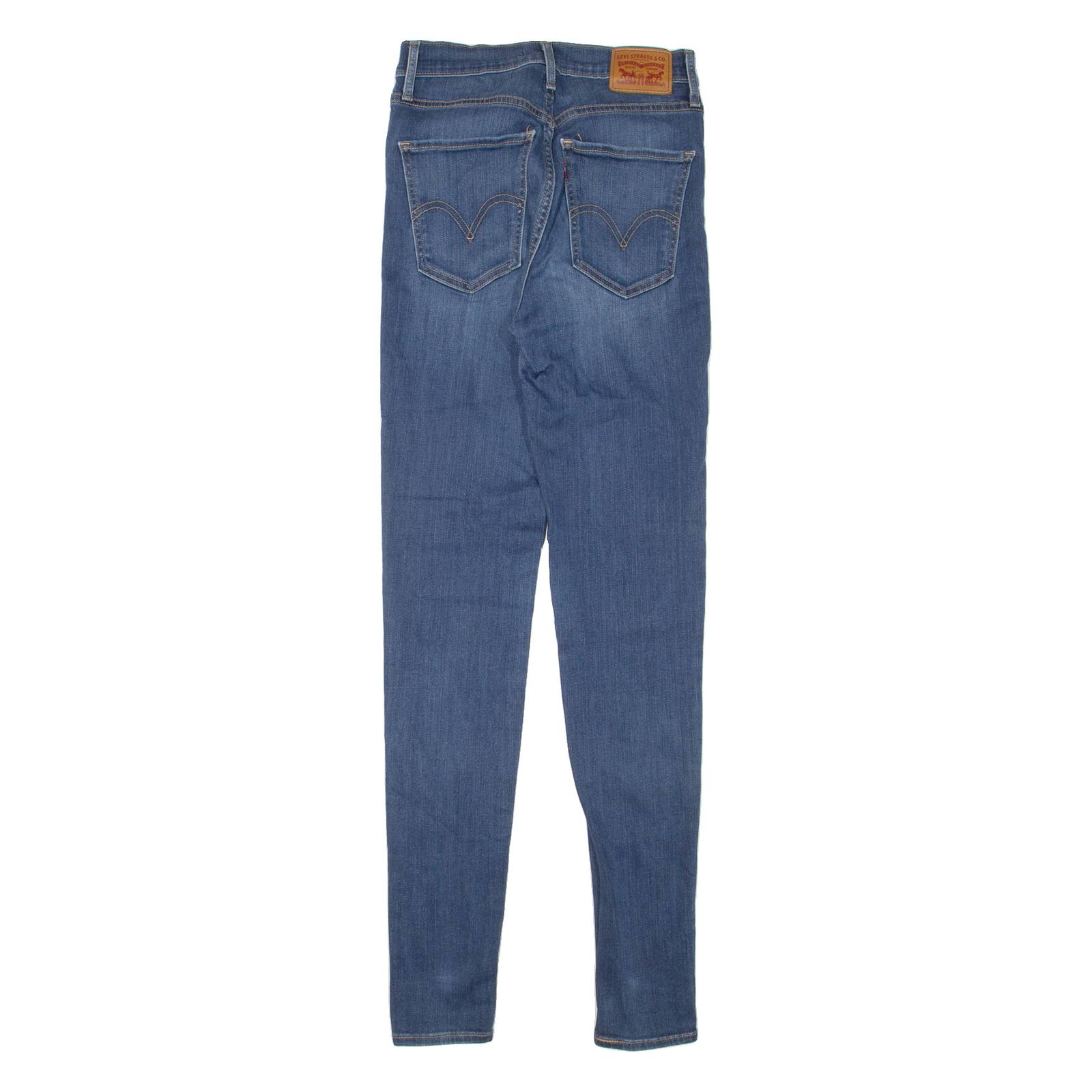 LEVI'S Mile High Womens Jeans Blue Slim Skinny Stone Wash W24 L32