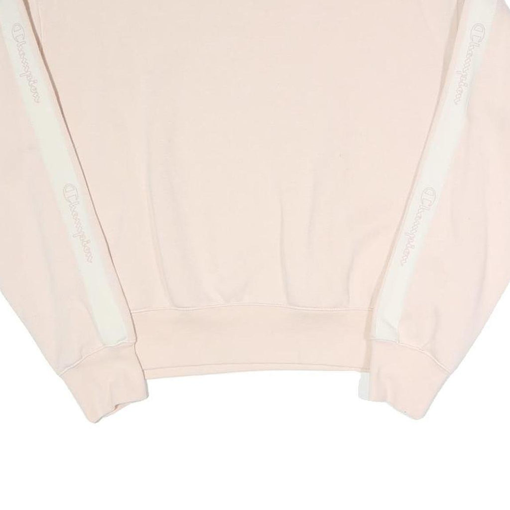 CHAMPION Womens Pink Pullover Crew Neck S Cotton Blend Jersey Sweatshirt Casual