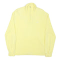 BEGNER Mens Yellow Cotton Blend 1/4 Zip M Sweatshirt Pullover Casual Comfortable