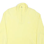 BEGNER Mens Yellow Cotton Blend 1/4 Zip M Sweatshirt Pullover Casual Comfortable