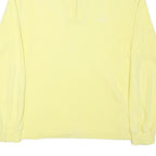 BEGNER Mens Yellow Cotton Blend 1/4 Zip M Sweatshirt Pullover Casual Comfortable