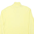 BEGNER Mens Yellow Cotton Blend 1/4 Zip M Sweatshirt Pullover Casual Comfortable