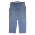 DICKIES Mens Regular Blue Denim Jeans W40 L30 Zip Closure Workwear
