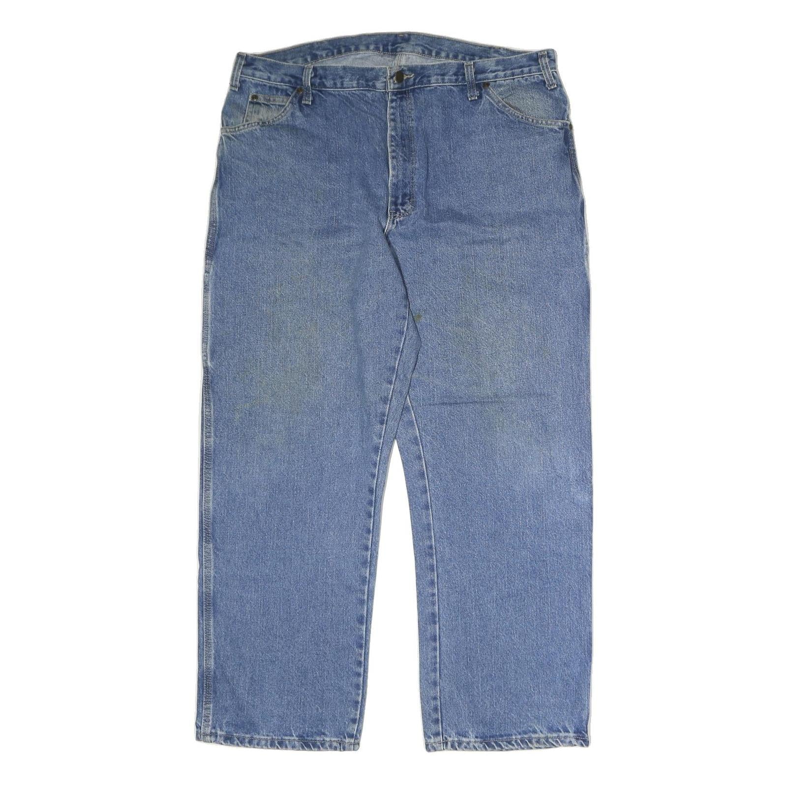 DICKIES Mens Regular Blue Denim Jeans W40 L30 Zip Closure Workwear