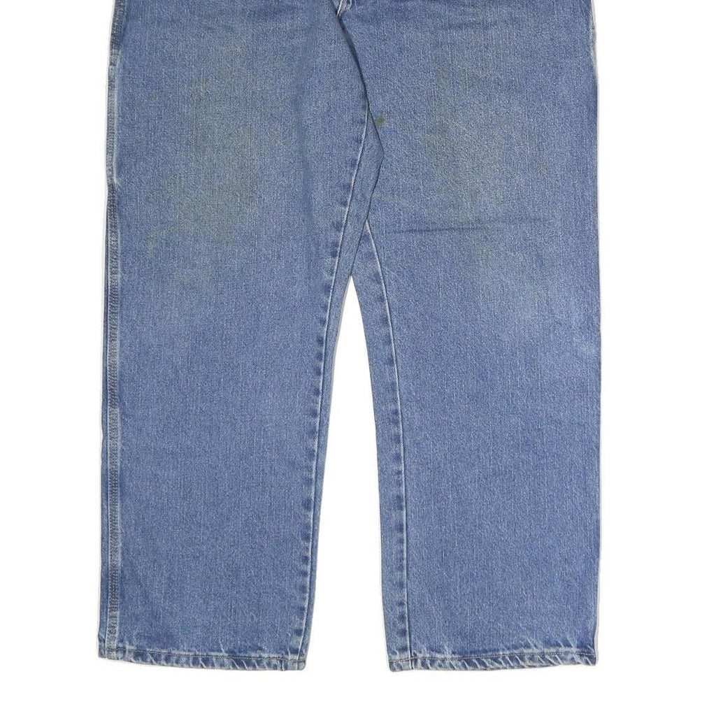 DICKIES Mens Regular Blue Denim Jeans W40 L30 Zip Closure Workwear