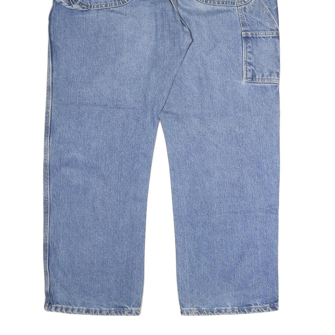 DICKIES Mens Regular Blue Denim Jeans W40 L30 Zip Closure Workwear