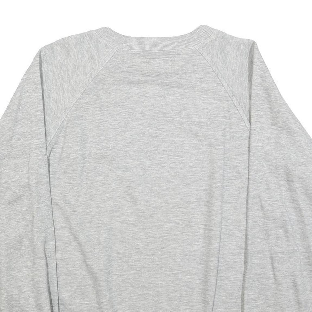 SWITCHER Womens Grey Cotton Blend Festival Graphic Crew Neck L Sweatshirt