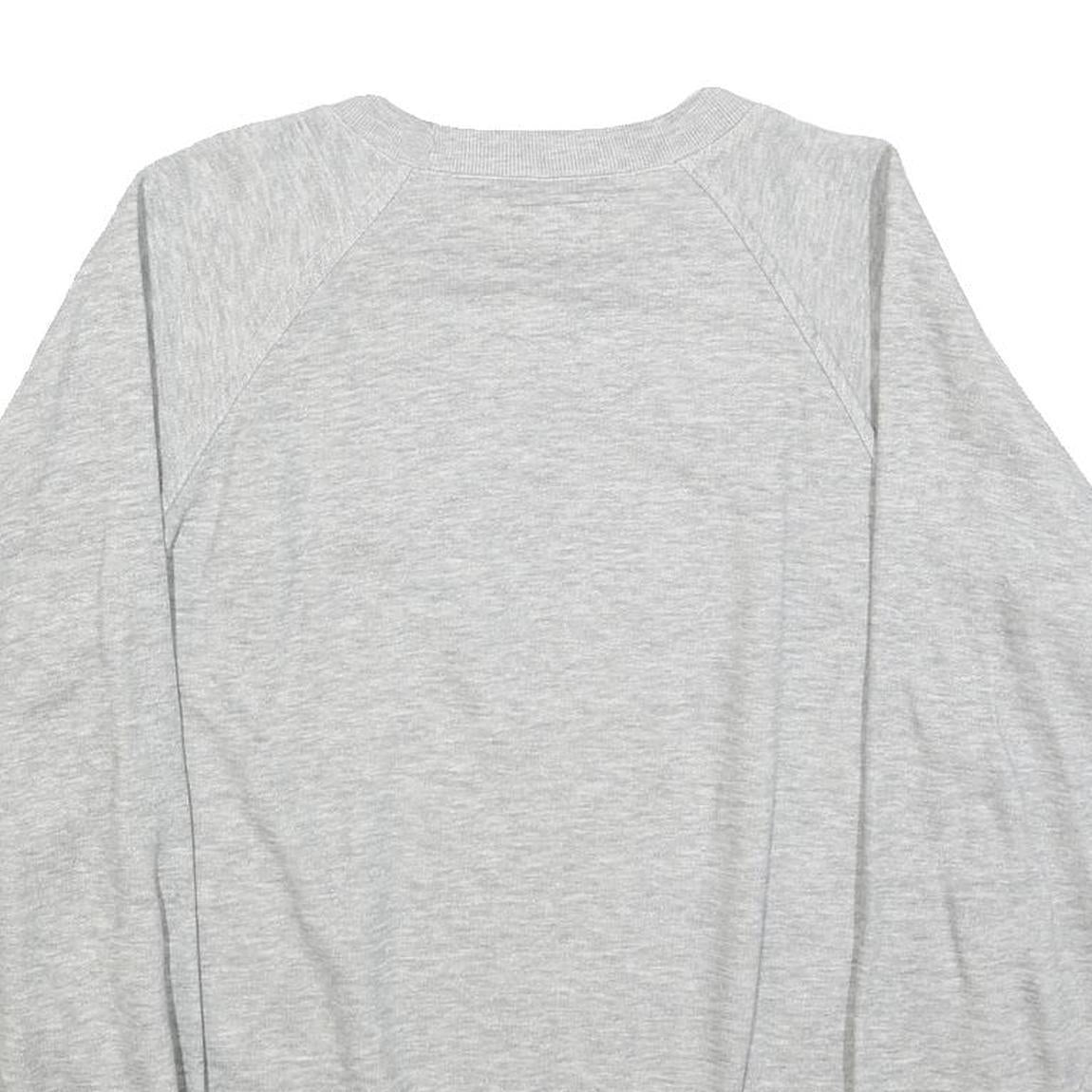 SWITCHER Womens Grey Cotton Blend Festival Graphic Crew Neck L Sweatshirt