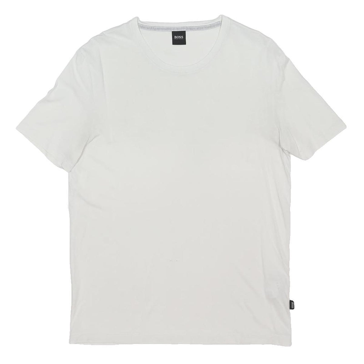 BOSS HUGO BOSS Mens White Classic T-Shirt M Short Sleeve Crew Neck Cotton Blend