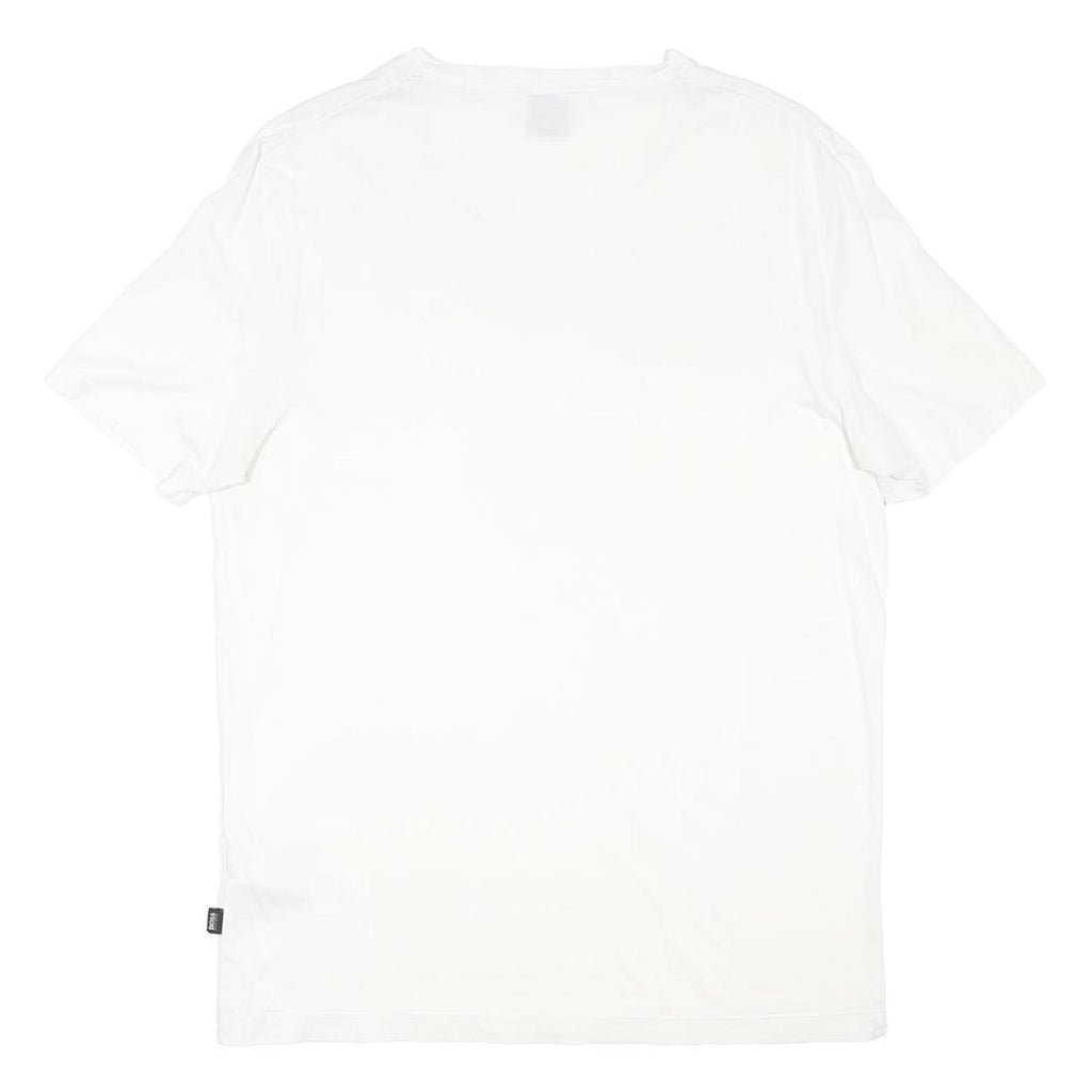 BOSS HUGO BOSS Mens White Classic T-Shirt M Short Sleeve Crew Neck Cotton Blend