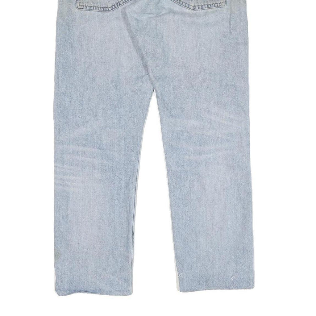 CARHARTT Mens Jeans Blue Regular Straight Denim Light W32 L27 Workwear Zip Fly