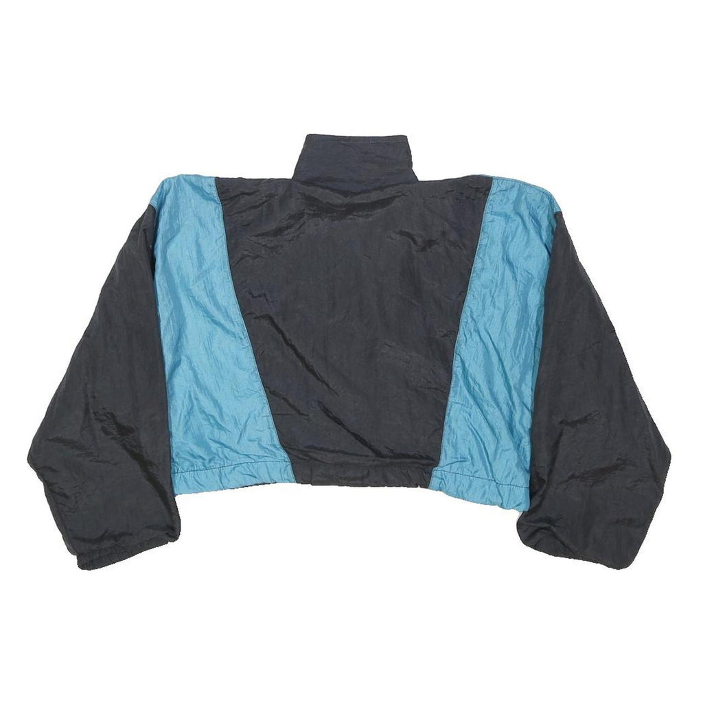 LEZAN Girls Black & Blue Purple Colourblock Cropped Polyester Jacket 12Y Zip
