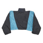 LEZAN Girls Black & Blue Purple Colourblock Cropped Polyester Jacket 12Y Zip