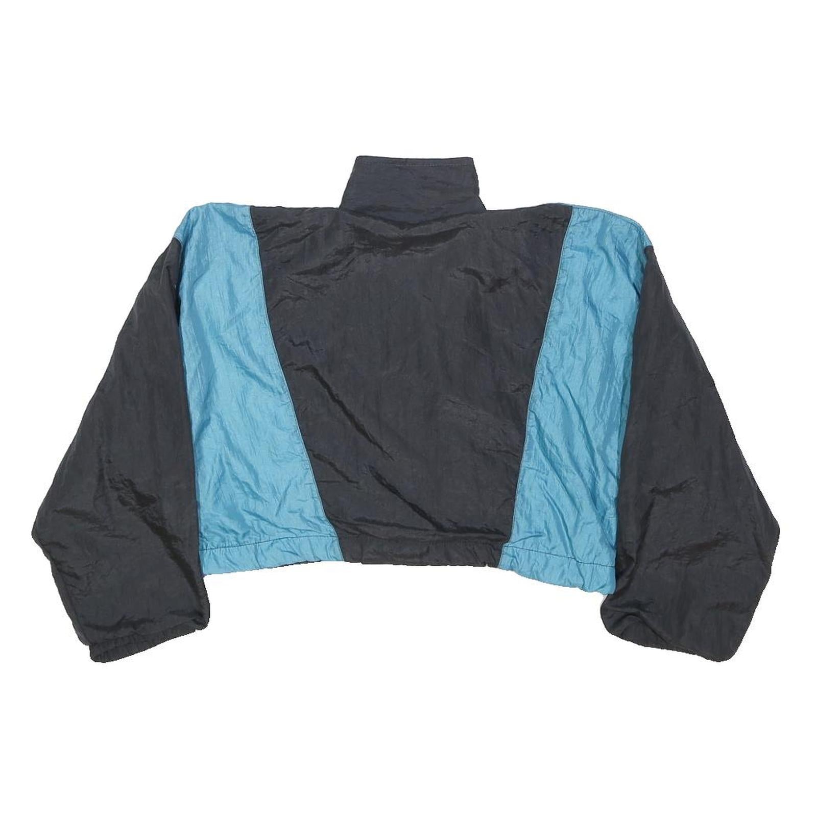 LEZAN Girls Black & Blue Purple Colourblock Cropped Polyester Jacket 12Y Zip