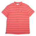 NAUTICA Mens Polo Shirt Pink Striped 2XL