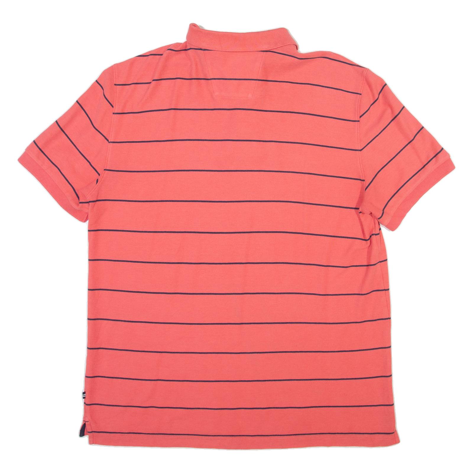 NAUTICA Mens Polo Shirt Pink Striped 2XL