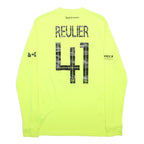 NIKE Mens Yellow FC Portalban Oclettens Football Shirt M Long Sleeve Crew Neck