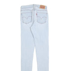 LEVI'S 710 Womens Jeans Blue Slim Skinny Denim Light W27 L32 Stretch Cotton