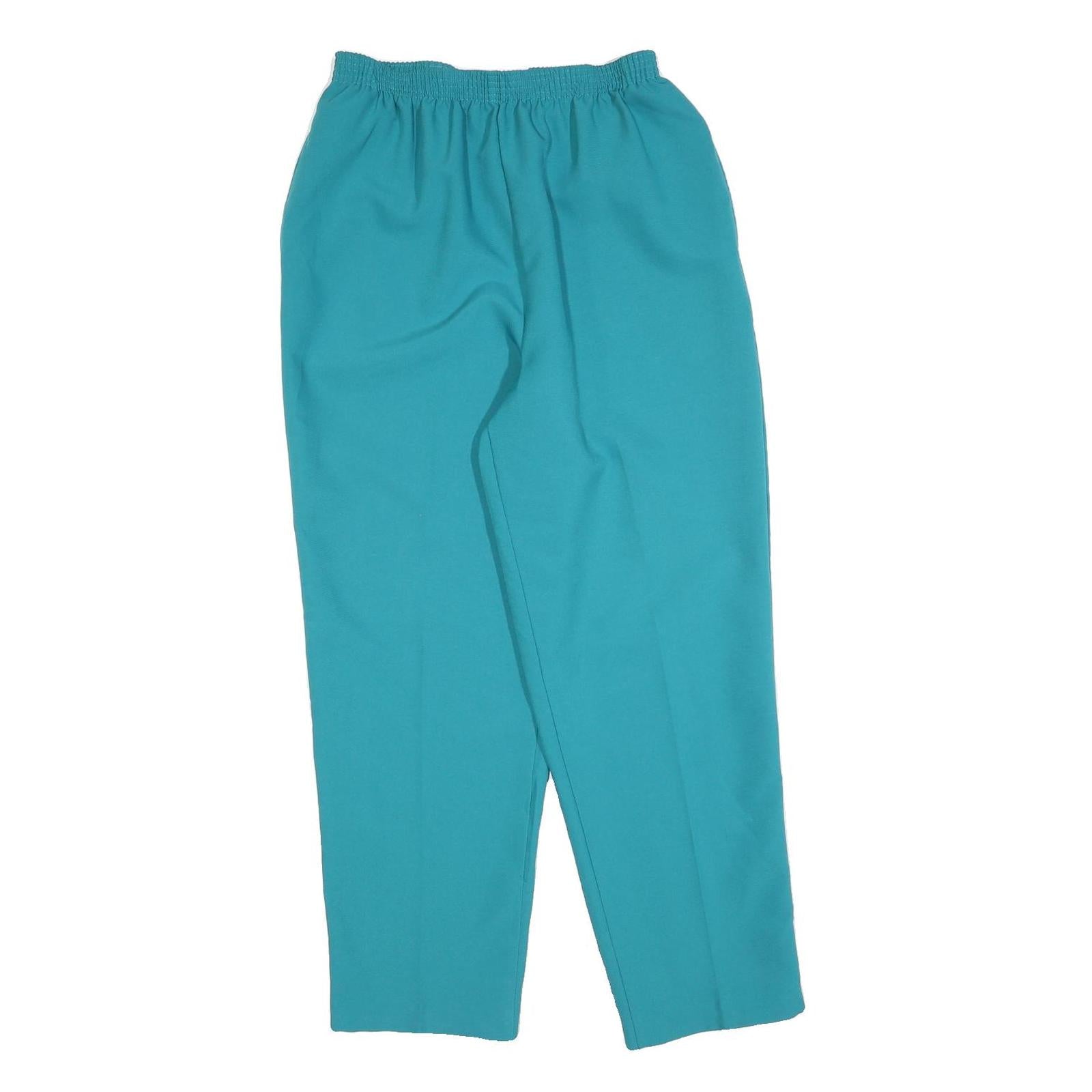 BON WORTH Womens Polyester Relaxed Blue Trousers W28 L28 Comfortable Casual