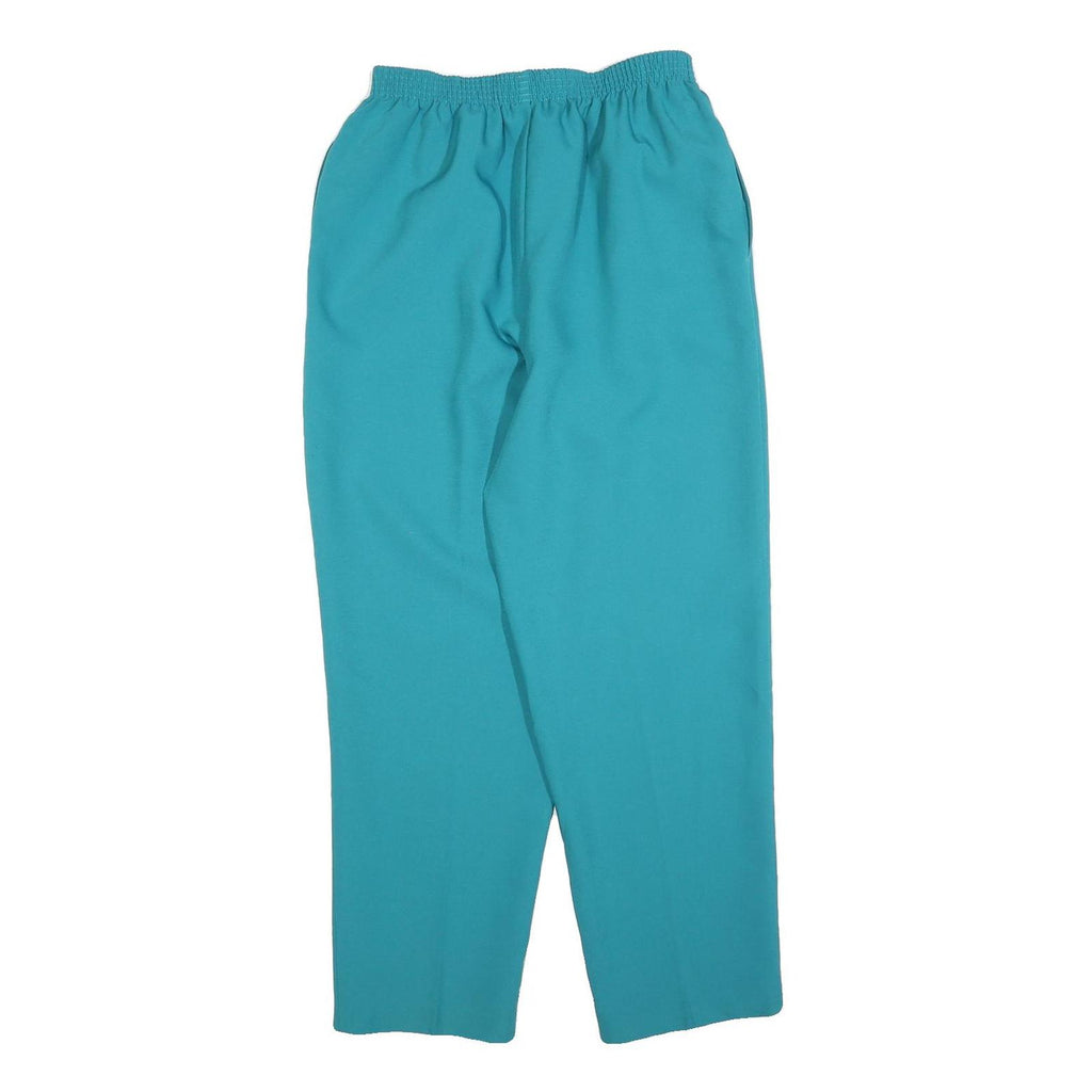 BON WORTH Womens Polyester Relaxed Blue Trousers W28 L28 Comfortable Casual