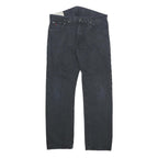 POLO RALPH LAUREN Mens Jeans Black Regular Straight Denim W32 L30 Classic Zip