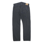 POLO RALPH LAUREN Mens Jeans Black Regular Straight Denim W32 L30 Classic Zip