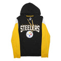 FANATICS Mens Black & Yellow Pittsburgh Steelers Hoodie M NFL Team Sweatshirt