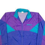 BROOKS Womens Coach Jacket Blue 90s USA Colourblock XL