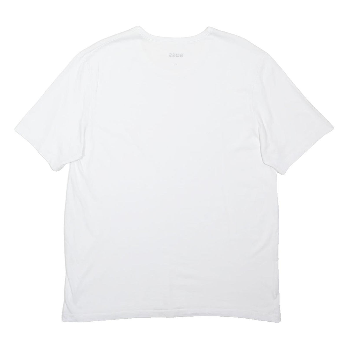 BOSS Mens White Classic T-Shirt XL Short Sleeve Crew Neck Cotton Blend