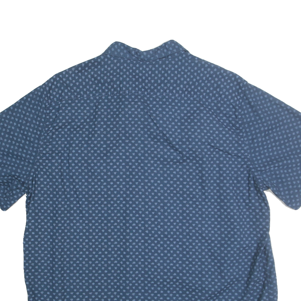 WOOLRICH Mens Blue Patterned Cotton Shirt XL Casual Summer Style