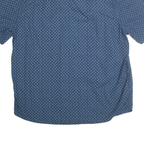 WOOLRICH Mens Blue Patterned Cotton Shirt XL Casual Summer Style