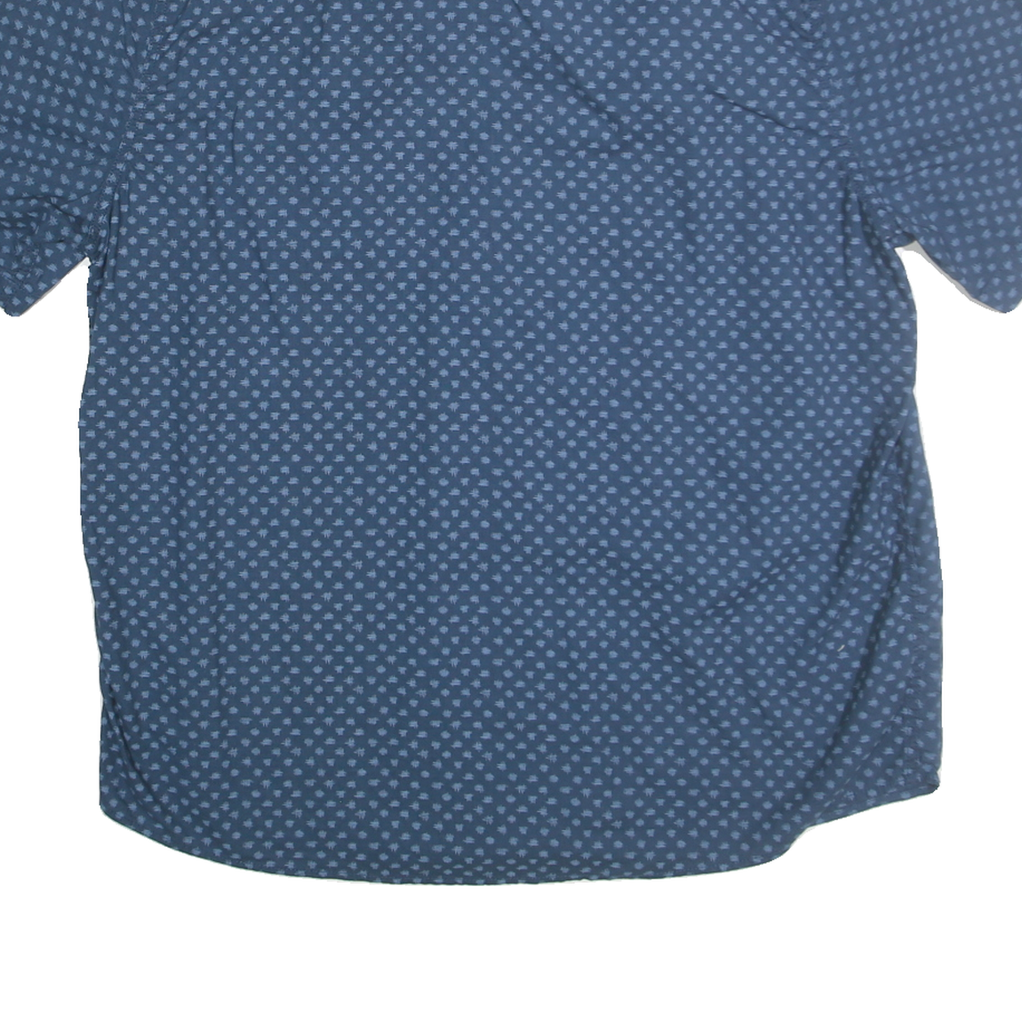 WOOLRICH Mens Blue Patterned Cotton Shirt XL Casual Summer Style