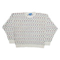 TOWNCRAFT Mens Patterned Jumper Beige Geometric Tight Knit L