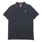 NIKE Mens Black Colourblock Short Sleeve Polo Shirt L Sportswear Casual