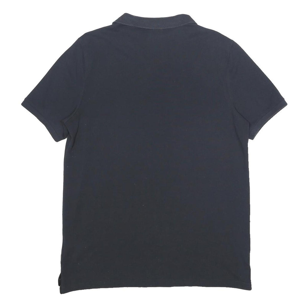 NIKE Mens Black Colourblock Short Sleeve Polo Shirt L Sportswear Casual