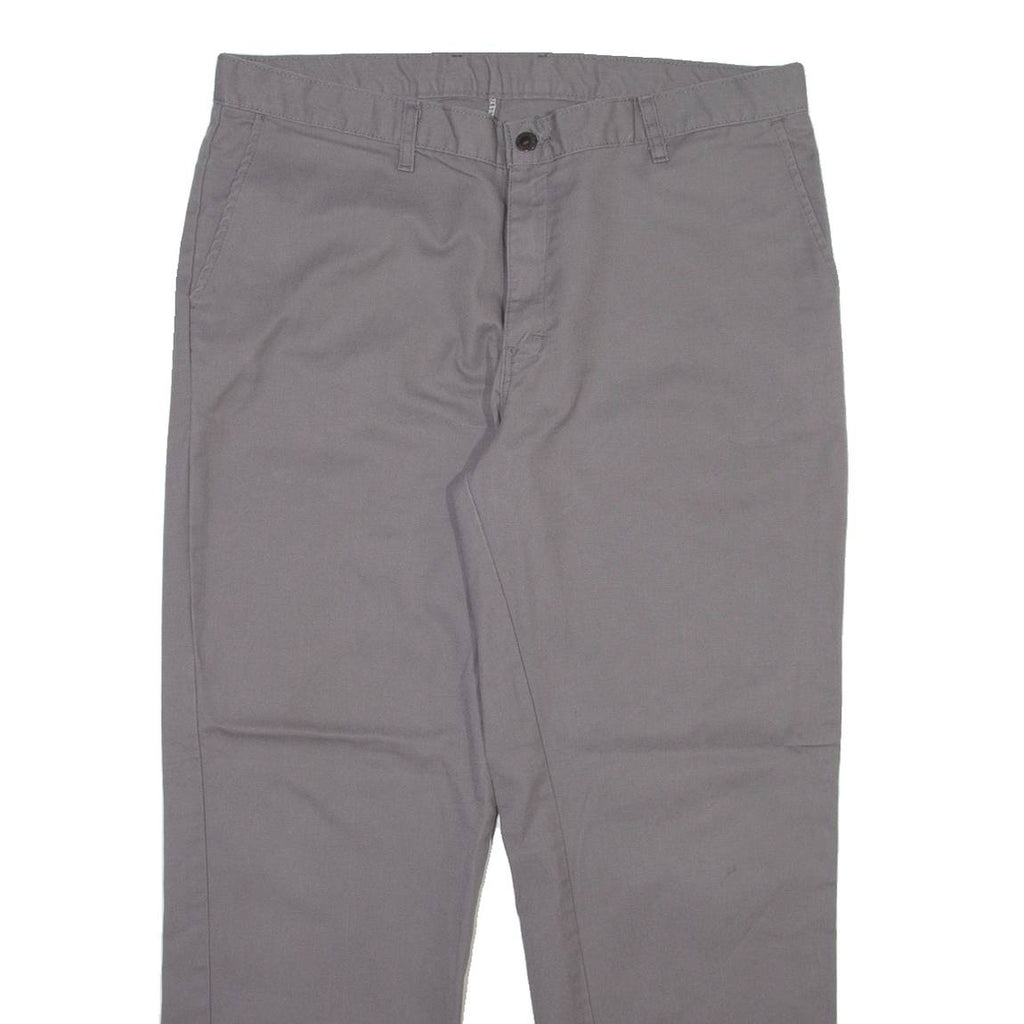 DICKIES Mens Trousers Grey Regular Straight W36 L30