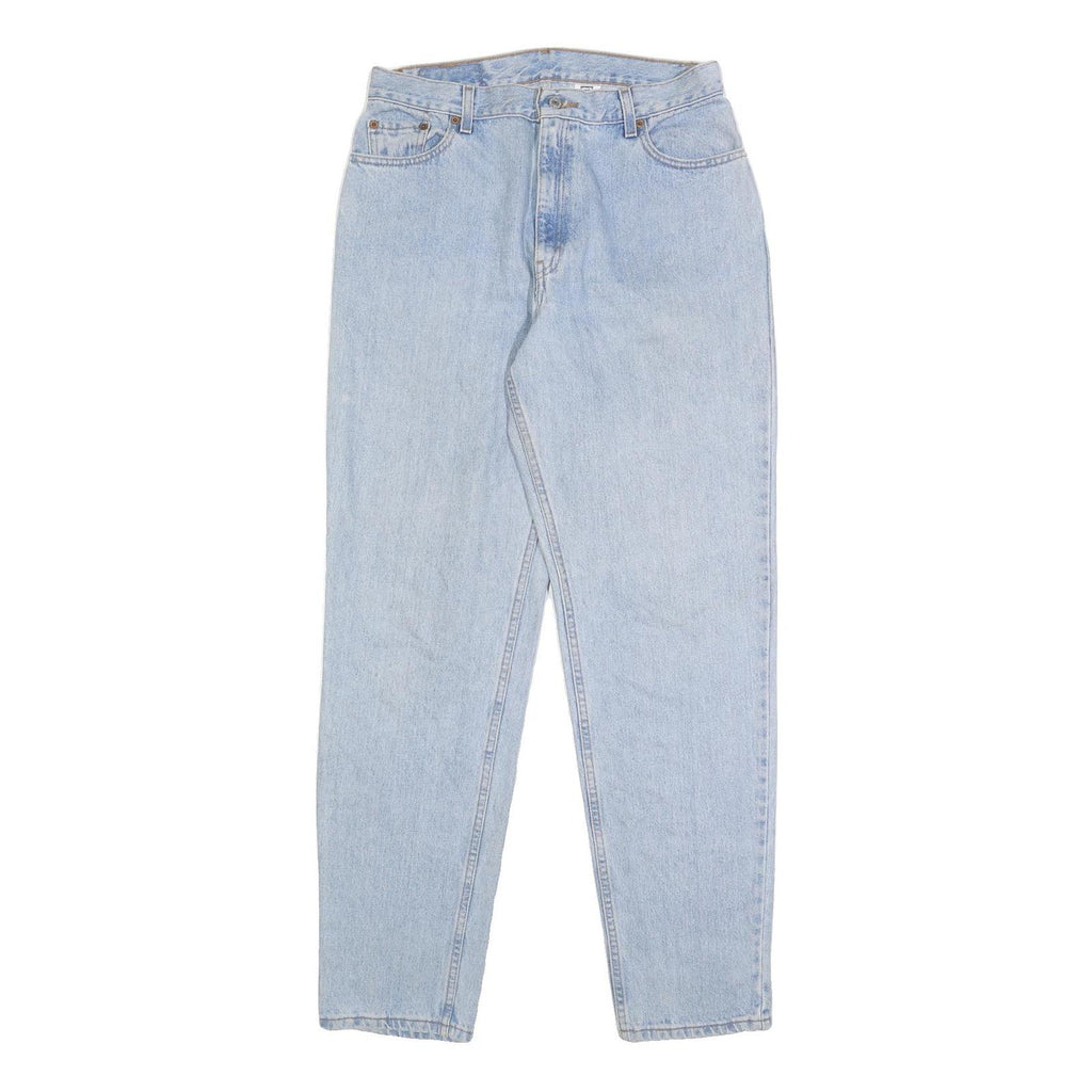 LEVI'S 550 Womens Light Blue Relaxed Tapered Denim Medium W32 L33 Cotton Zip