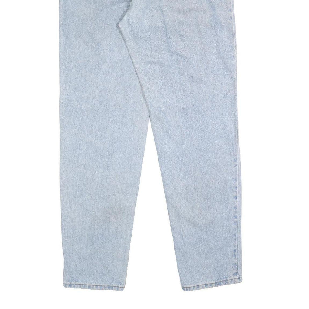 LEVI'S 550 Womens Light Blue Relaxed Tapered Denim Medium W32 L33 Cotton Zip