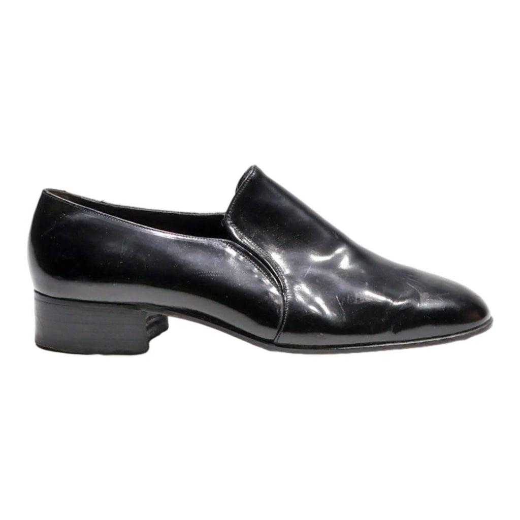 BALLY Pump Shoes Black Leather Mens UK 5.5