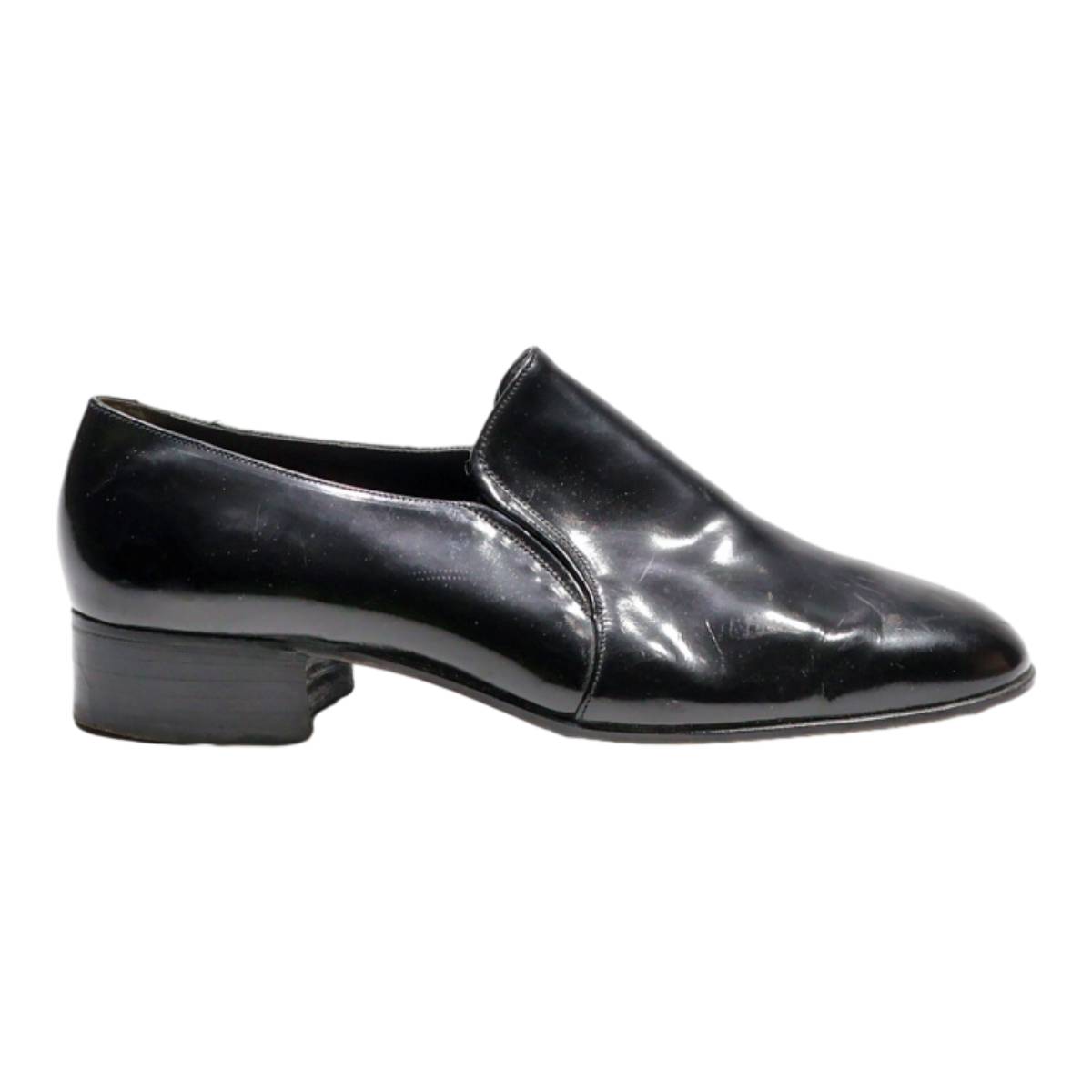 BALLY Pump Shoes Black Leather Mens UK 5.5