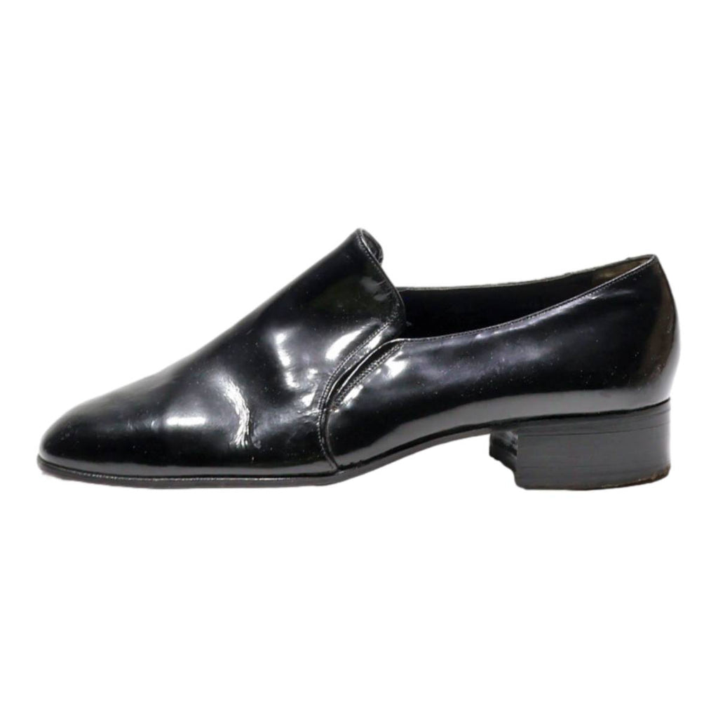 BALLY Pump Shoes Black Leather Mens UK 5.5
