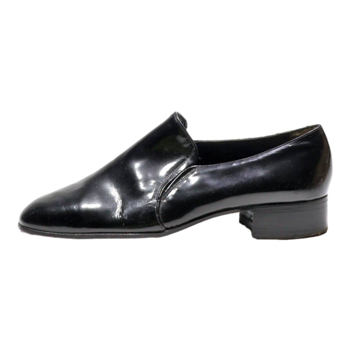 BALLY Pump Shoes Black Leather Mens UK 5.5