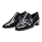 BALLY Pump Shoes Black Leather Mens UK 5.5