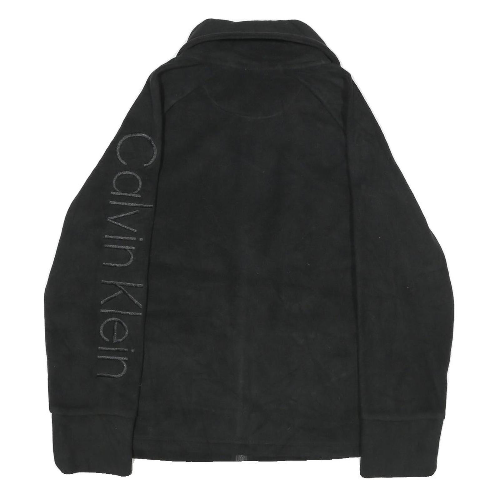 CALVIN KLEIN PERFORMANCE Womens Black Jacket XL Polyester Plain Zip Comfort