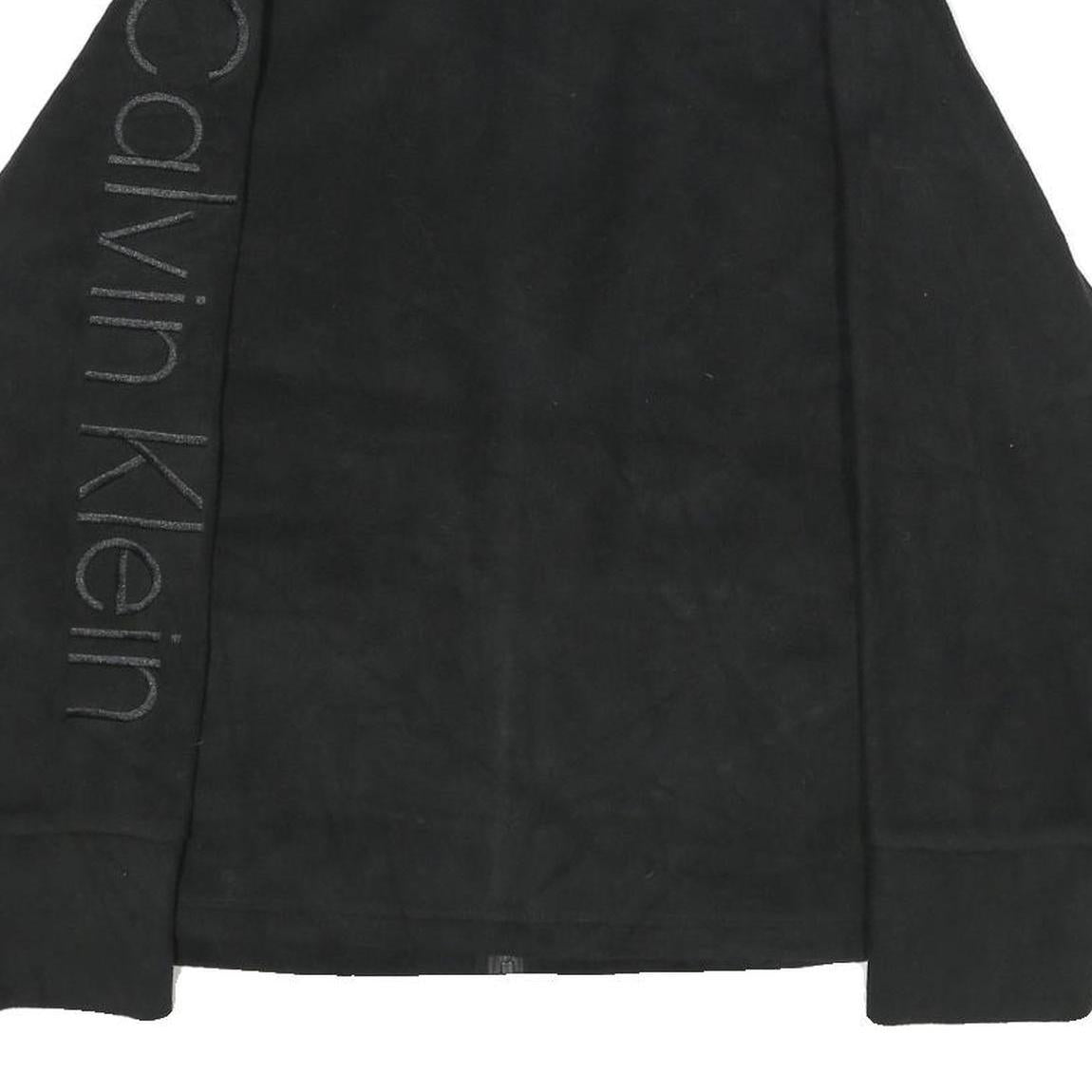 CALVIN KLEIN PERFORMANCE Womens Black Jacket XL Polyester Plain Zip Comfort